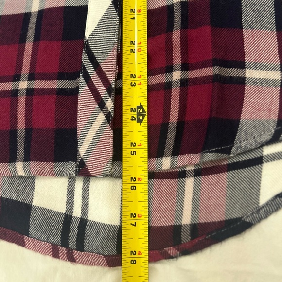 Rails Hunter Burgundy, Navy, and White Plaid Blouse. Size: XS - Picture 8 of 8